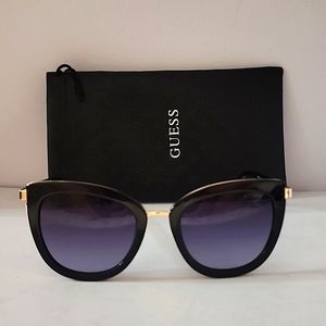 Guess sunglases, black and gold, cat eye